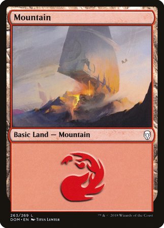 Mountain (263) [Dominaria] | Dumpster Cat Games