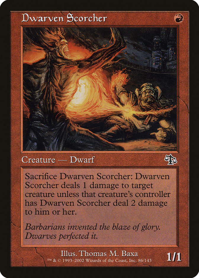 Dwarven Scorcher [Judgment] | Dumpster Cat Games
