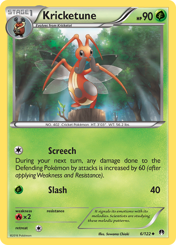 Kricketune (6/122) [XY: BREAKpoint] | Dumpster Cat Games