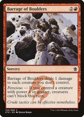 Barrage of Boulders [Khans of Tarkir] | Dumpster Cat Games
