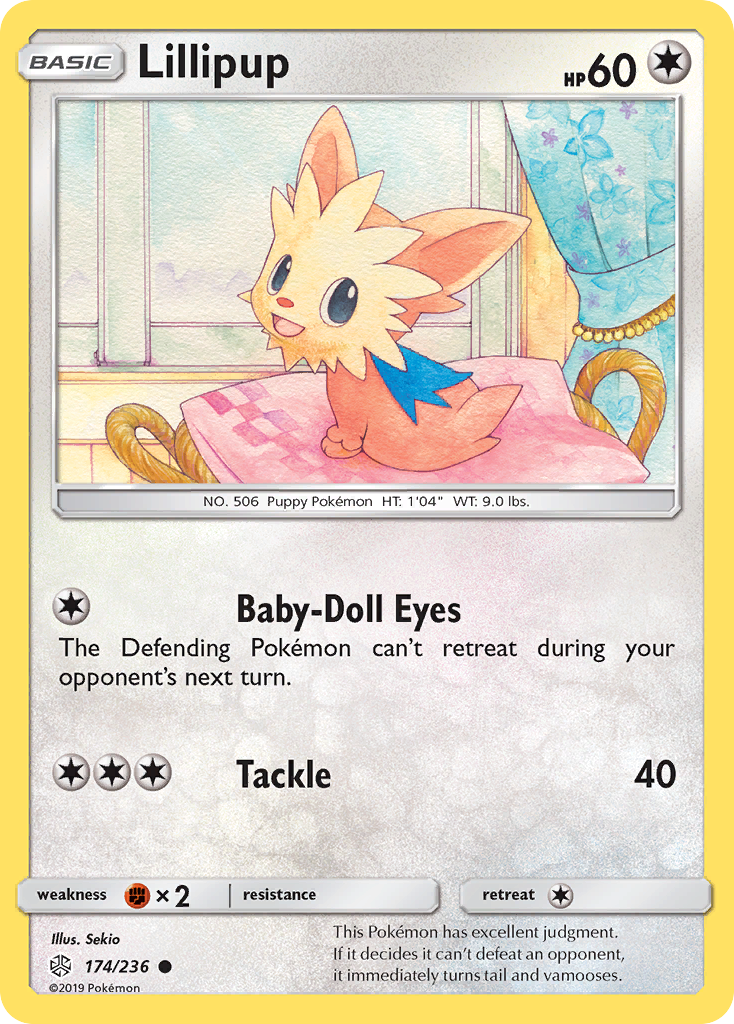 Lillipup (174/236) [Sun & Moon: Cosmic Eclipse] | Dumpster Cat Games