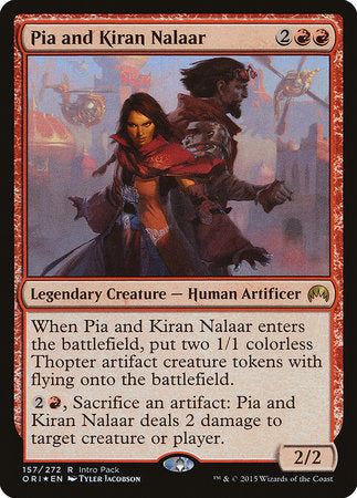Pia and Kiran Nalaar [Magic Origins Promos] | Dumpster Cat Games