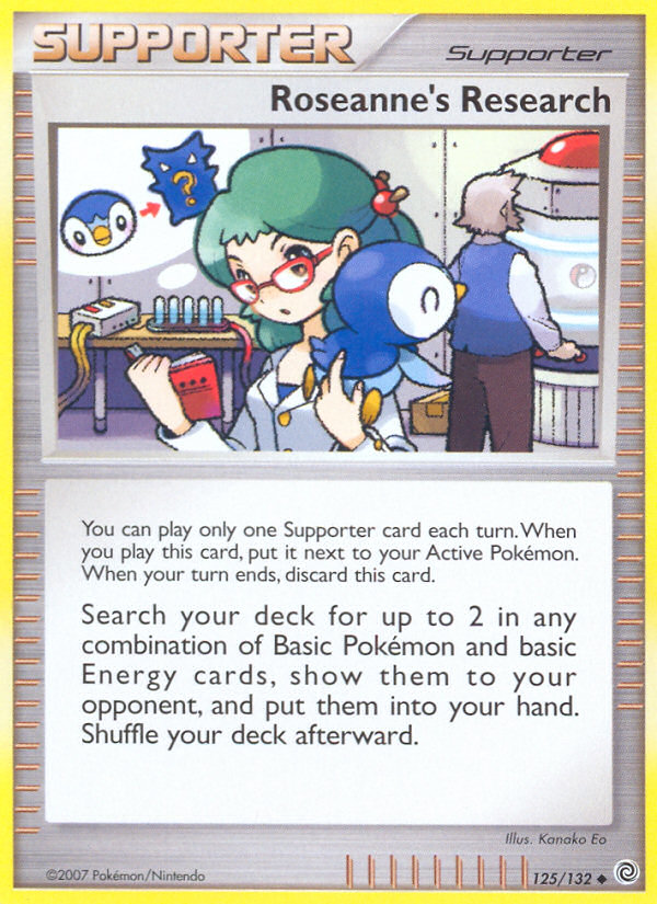 Roseanne's Research (125/132) [Diamond & Pearl: Secret Wonders] | Dumpster Cat Games