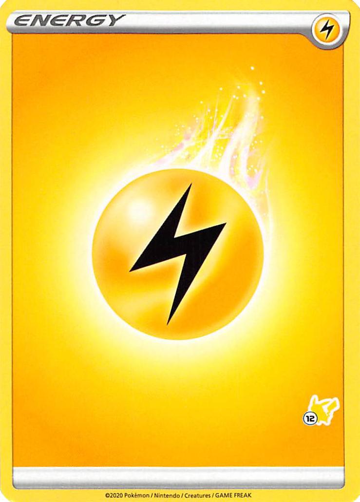 Lightning Energy (Pikachu Stamp #12) [Battle Academy 2022] | Dumpster Cat Games