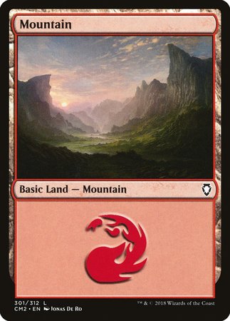 Mountain (301) [Commander Anthology Volume II] | Dumpster Cat Games