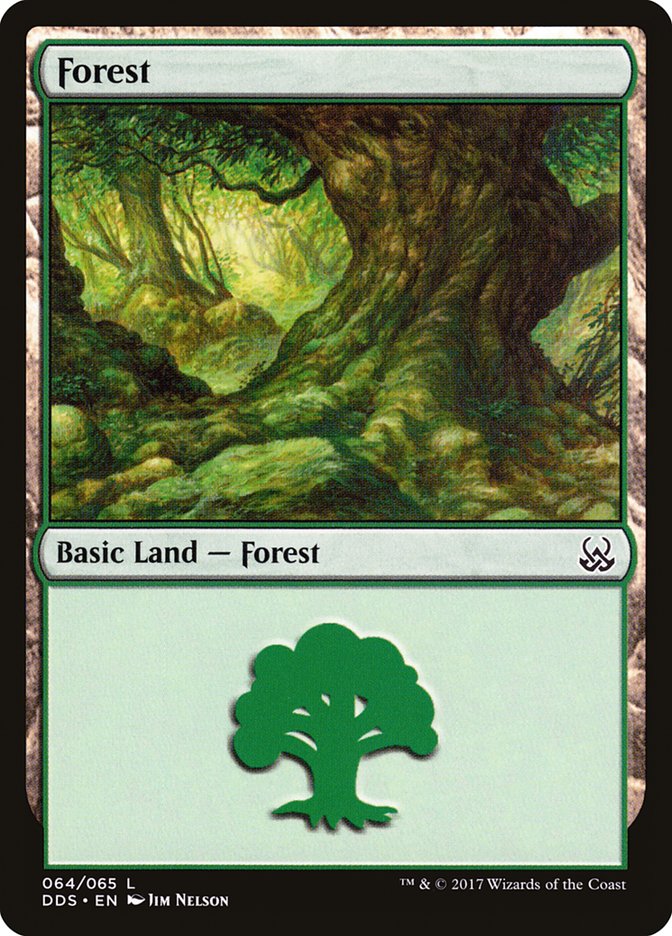 Forest (64) [Duel Decks: Mind vs. Might] | Dumpster Cat Games