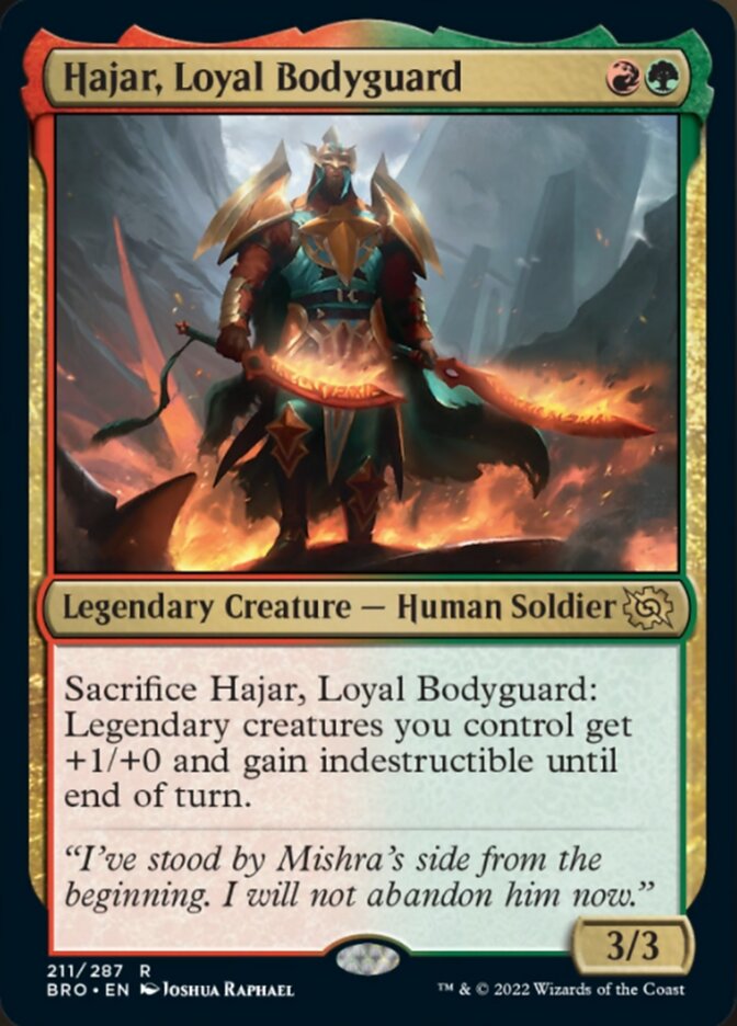 Hajar, Loyal Bodyguard [The Brothers' War] | Dumpster Cat Games
