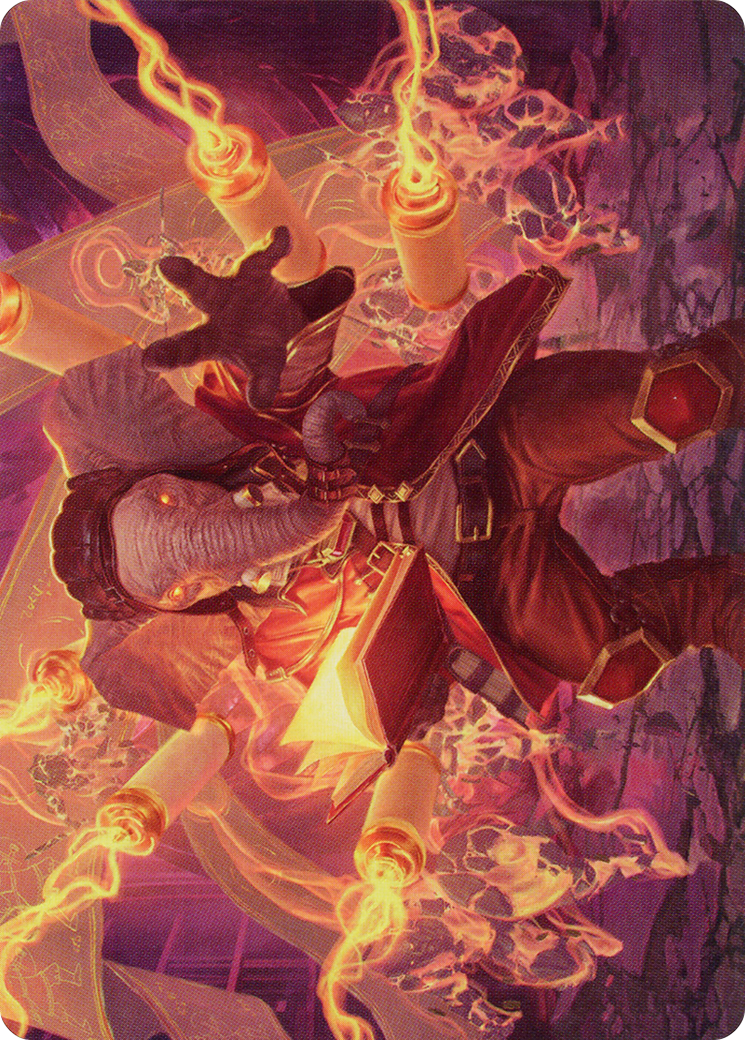 Quintorius, Loremaster Art Card (52) [March of the Machine Art Series] | Dumpster Cat Games
