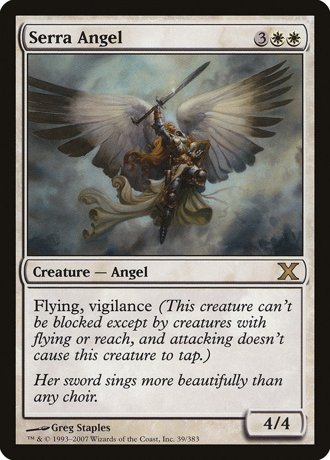 Serra Angel [Tenth Edition] | Dumpster Cat Games