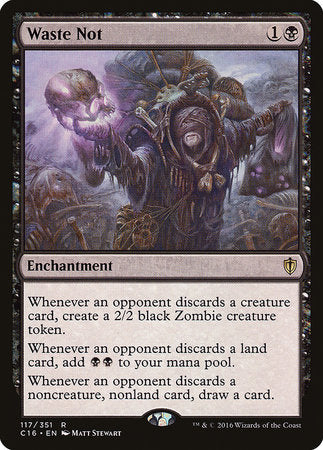 Waste Not [Commander 2016] | Dumpster Cat Games