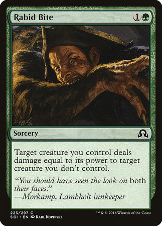 Rabid Bite [Shadows over Innistrad] | Dumpster Cat Games