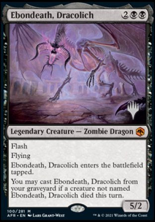 Ebondeath, Dracolich (Promo Pack) [Dungeons & Dragons: Adventures in the Forgotten Realms Promos] | Dumpster Cat Games