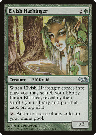 Elvish Harbinger [Duel Decks: Elves vs. Goblins] | Dumpster Cat Games