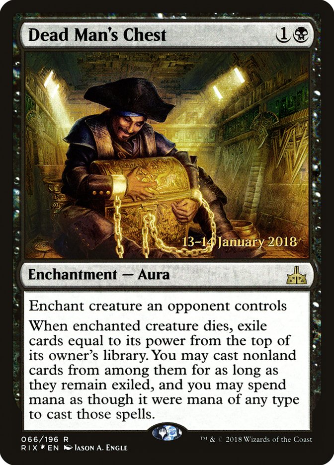 Dead Man's Chest [Rivals of Ixalan Prerelease Promos] | Dumpster Cat Games
