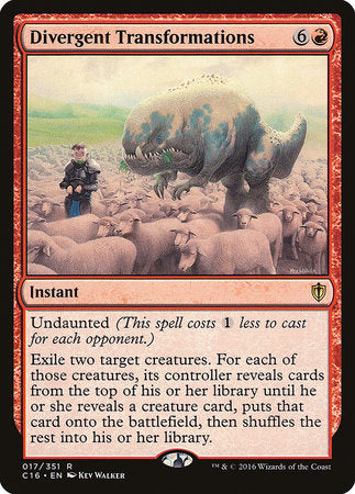 Divergent Transformations [Commander 2016] | Dumpster Cat Games