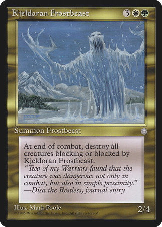 Kjeldoran Frostbeast [Ice Age] | Dumpster Cat Games