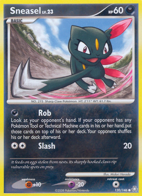 Sneasel (120/146) [Diamond & Pearl: Legends Awakened] | Dumpster Cat Games