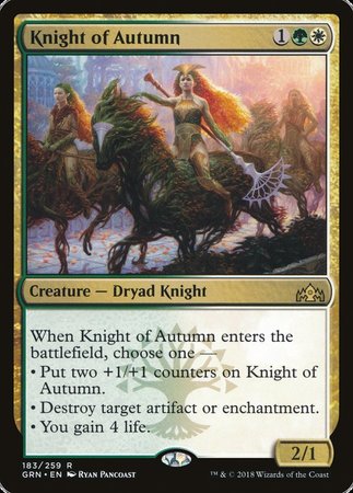 Knight of Autumn [Guilds of Ravnica] | Dumpster Cat Games