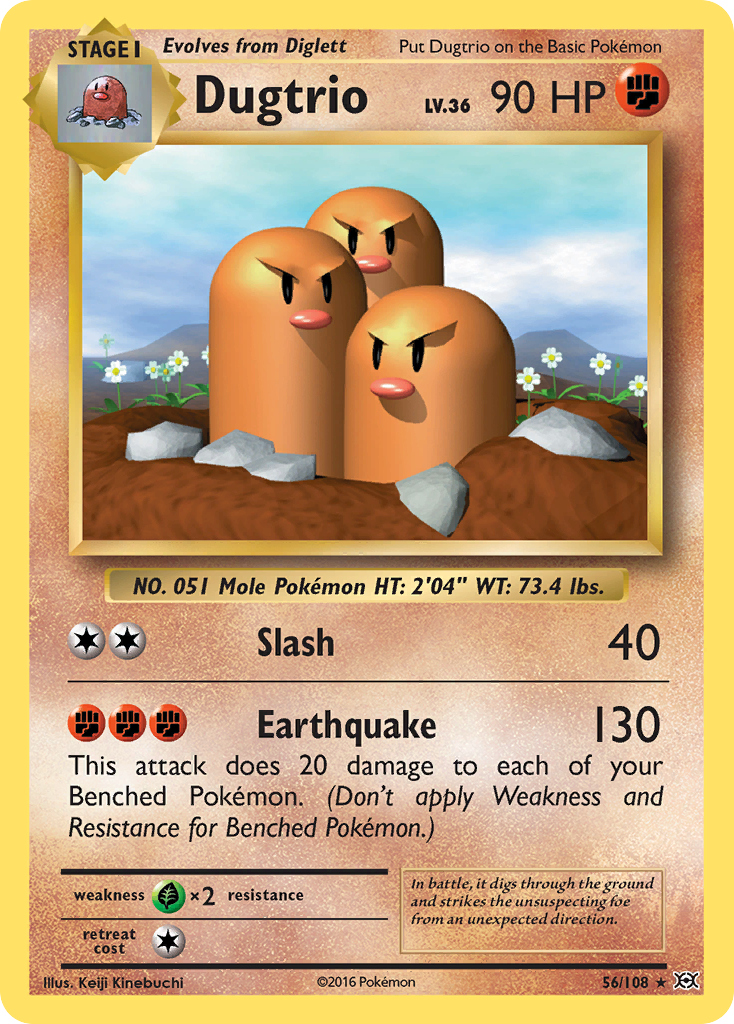 Dugtrio (56/108) [XY: Evolutions] | Dumpster Cat Games