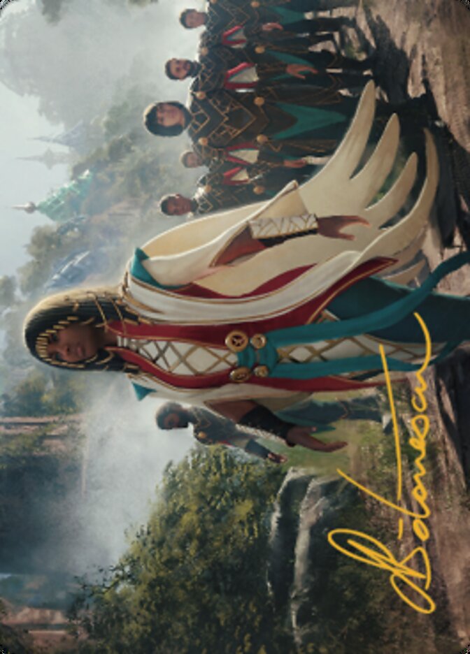 Queen Kayla bin-Kroog Art Card (Gold-Stamped Signature) [The Brothers' War Art Series] | Dumpster Cat Games