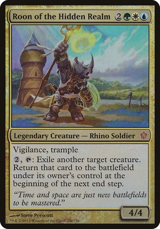 Roon of the Hidden Realm (Commander 2013) [Commander 2013 Oversized] | Dumpster Cat Games