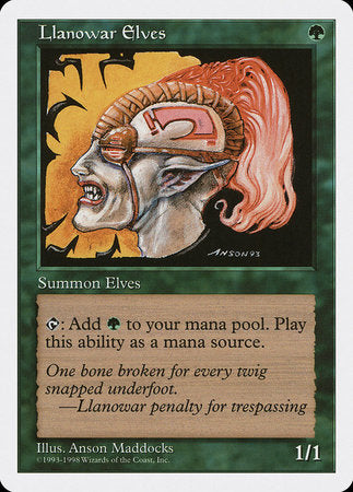 Llanowar Elves [Anthologies] | Dumpster Cat Games