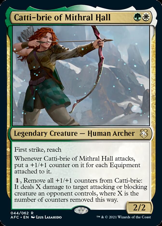 Catti-brie of Mithral Hall [Dungeons & Dragons: Adventures in the Forgotten Realms Commander] | Dumpster Cat Games