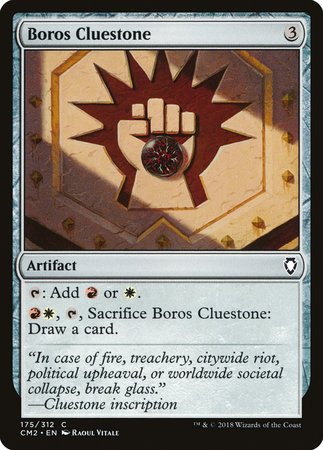 Boros Cluestone [Commander Anthology Volume II] | Dumpster Cat Games