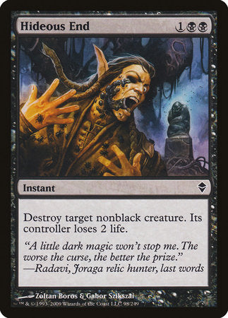 Hideous End [Zendikar] | Dumpster Cat Games