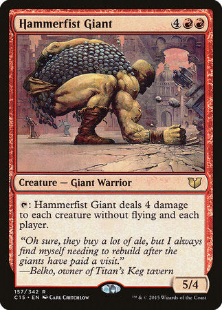 Hammerfist Giant [Commander 2015] | Dumpster Cat Games