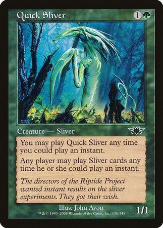Quick Sliver [Legions] | Dumpster Cat Games