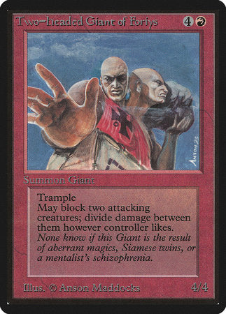 Two-Headed Giant of Foriys [Limited Edition Beta] | Dumpster Cat Games
