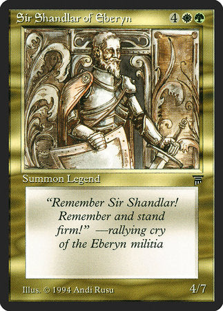 Sir Shandlar of Eberyn [Legends] | Dumpster Cat Games