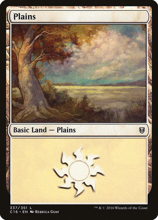 Plains (337) [Commander 2016] | Dumpster Cat Games