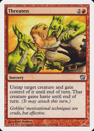 Threaten [Ninth Edition] | Dumpster Cat Games