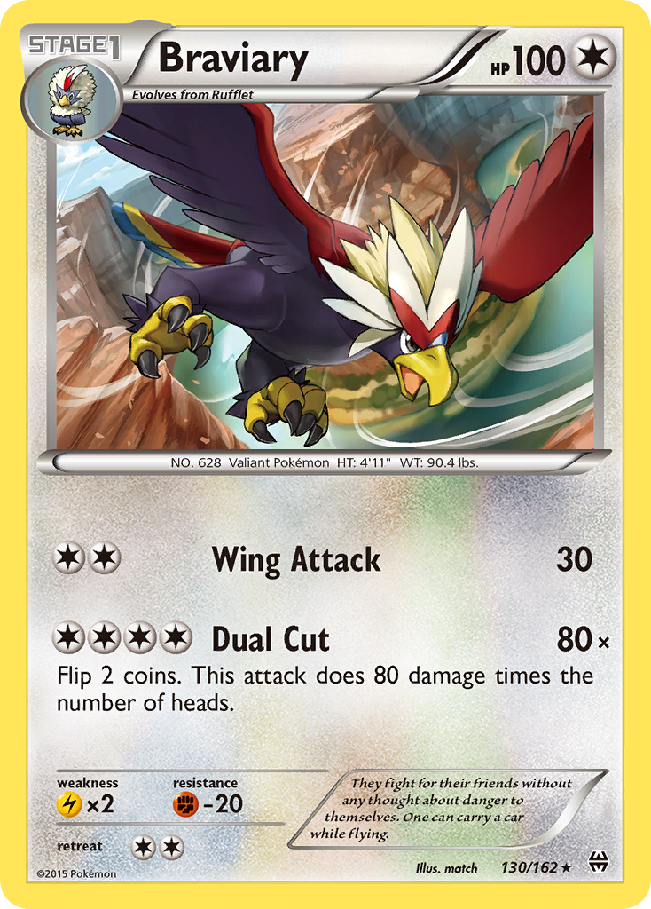 Braviary (130/162) [XY: BREAKthrough] | Dumpster Cat Games