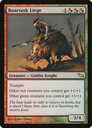 Boartusk Liege [Shadowmoor] | Dumpster Cat Games