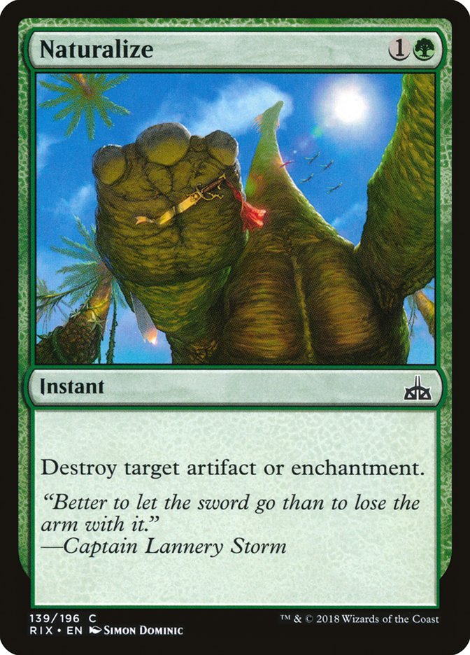 Naturalize [Rivals of Ixalan] | Dumpster Cat Games
