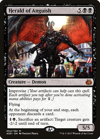 Herald of Anguish [Aether Revolt] | Dumpster Cat Games