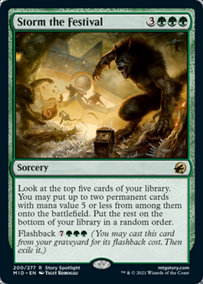 Storm the Festival [Innistrad: Midnight Hunt] | Dumpster Cat Games