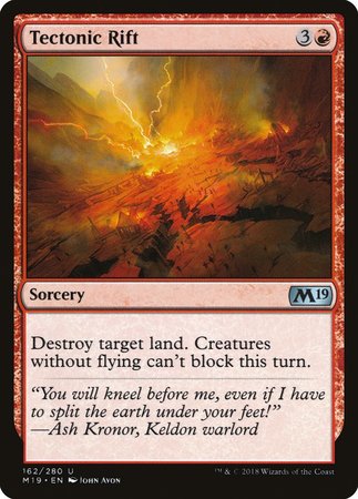 Tectonic Rift [Core Set 2019] | Dumpster Cat Games