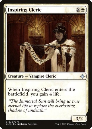 Inspiring Cleric [Ixalan] | Dumpster Cat Games
