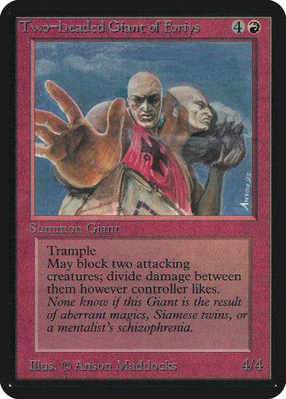 Two-Headed Giant of Foriys [Limited Edition Alpha] | Dumpster Cat Games