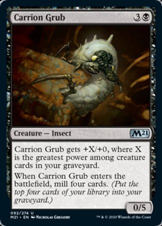 Carrion Grub [Core Set 2021] | Dumpster Cat Games