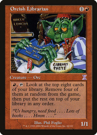 Orcish Librarian [Time Spiral Timeshifted] | Dumpster Cat Games