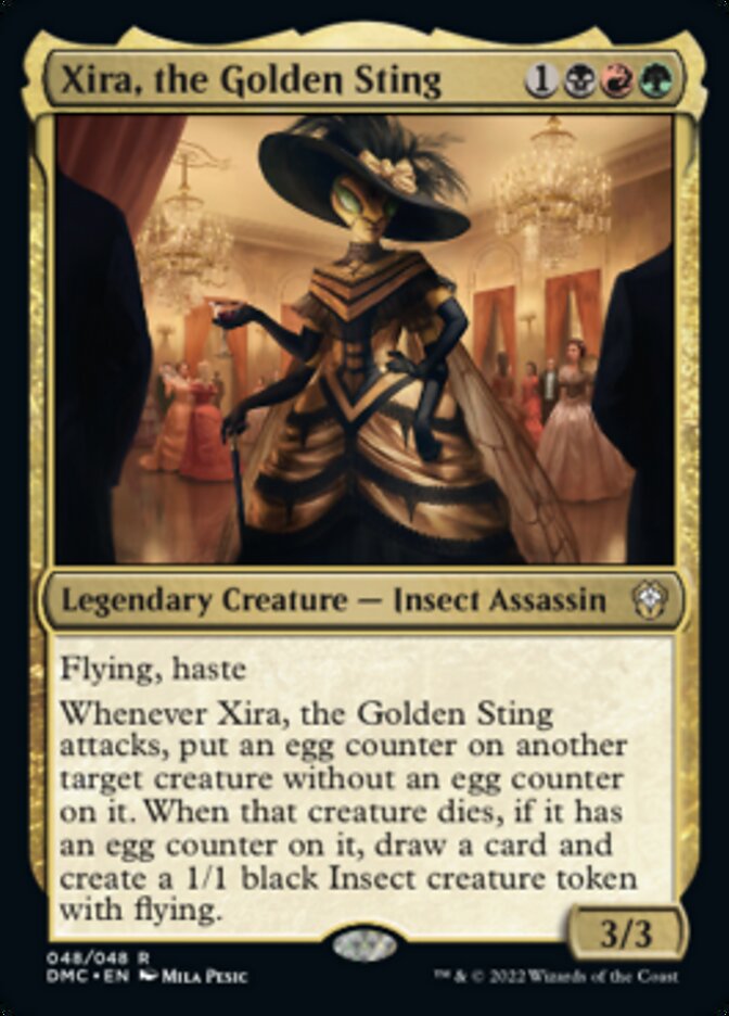 Xira, the Golden Sting [Dominaria United Commander] | Dumpster Cat Games