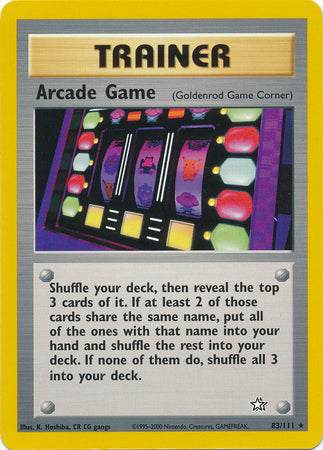Arcade Game (83/111) [Neo Genesis Unlimited] | Dumpster Cat Games