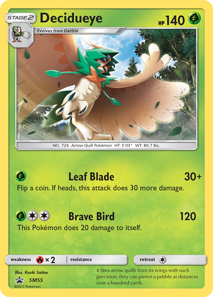 Decidueye (SM55) [Sun & Moon: Black Star Promos] | Dumpster Cat Games