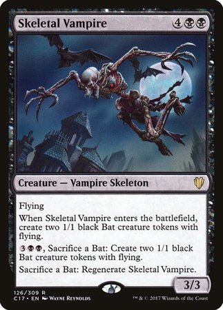 Skeletal Vampire [Commander 2017] | Dumpster Cat Games
