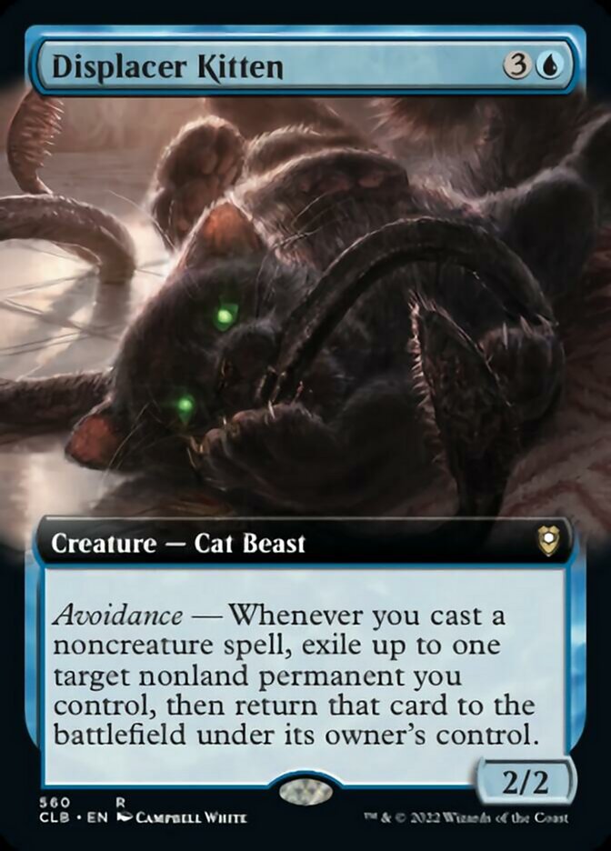 Displacer Kitten (Extended Art) [Commander Legends: Battle for Baldur's Gate] | Dumpster Cat Games